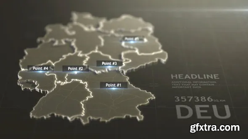 Videohive 3D Germany Map 29592511