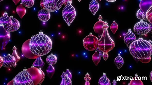 Videohive Christmas Baubles Purple 29563779