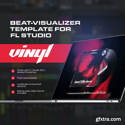 Vinyl Beat visualizer template for FL Studio 20.5
