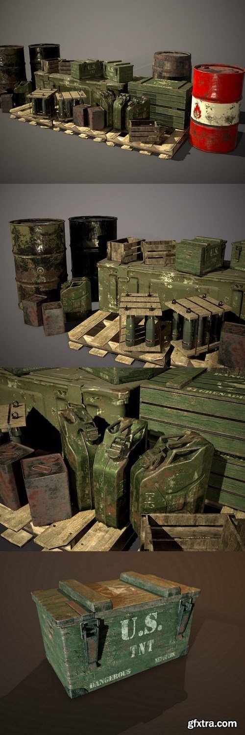 Crates and Barrels Props Pack