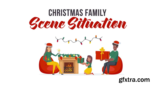 MotionArray Christmas Family - Scene Situation 856477