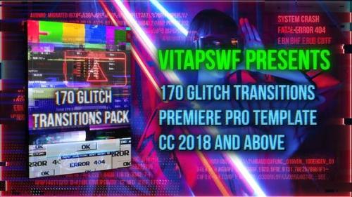 Videohive - 170 Glitch Transitions Pack - 29062629