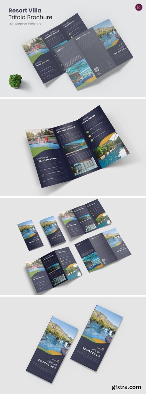 Resort Villa Trifold Brochure