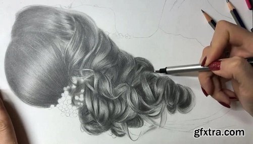 How to Draw Hair with Pencil