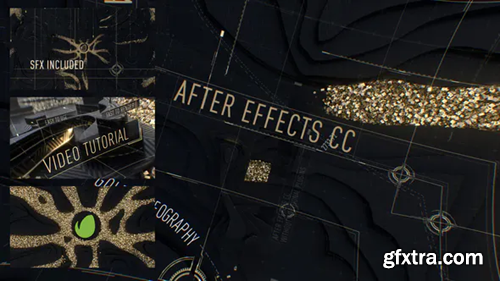 Videohive Abstract Black Gold Intro 29680098