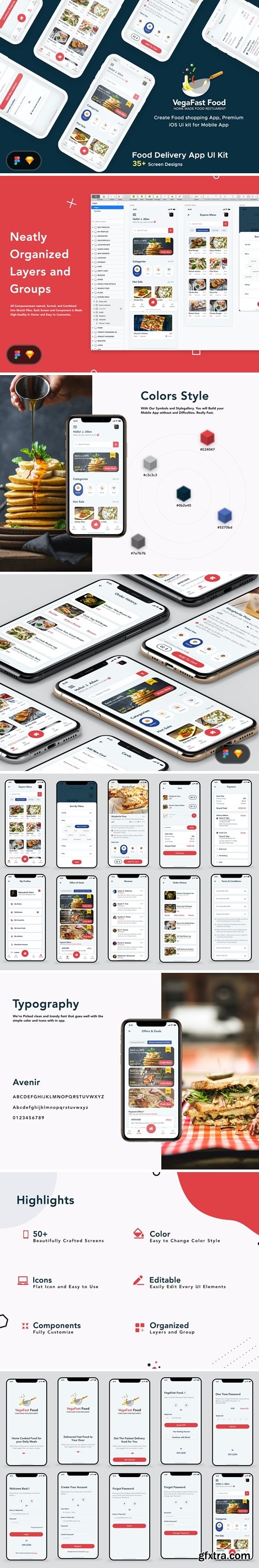Food Order Delivery Mobile App UI