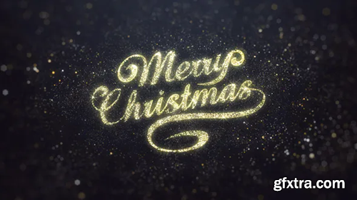 Videohive Gold Merry Christmas Greeting 20974260