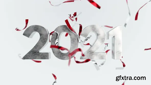 Videohive 2021 Happy New Year Confetti Seasons Greetings Animation Card Background Party 29680137