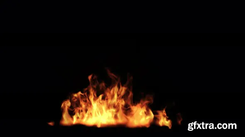Videohive Fire Slow on Ground 4K 29681507