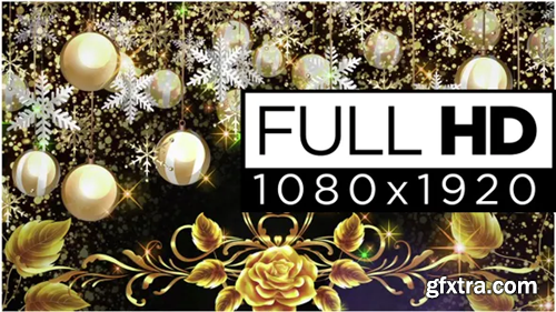 Videohive Gold Christmas Background 29685149