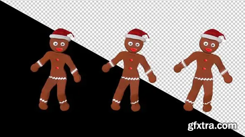 Videohive Gingerbreads Loop Dance 29713436