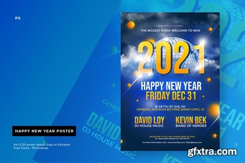 Cd New Year Party Poster