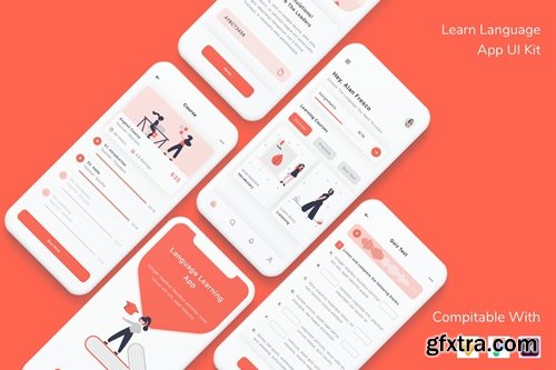 Learn Language App UI Kit