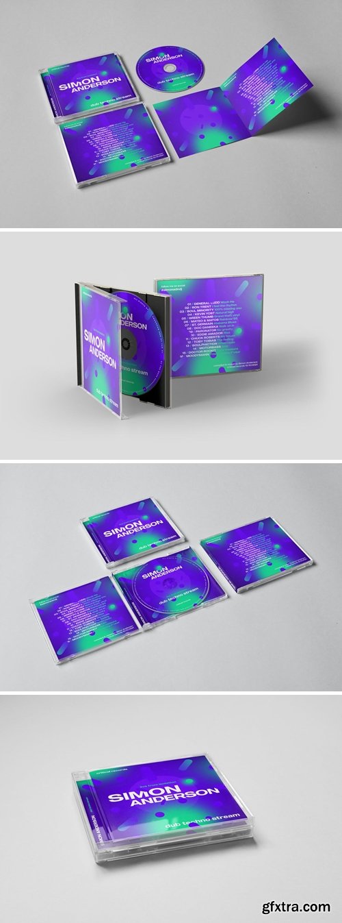 Music CD / Digital Cover Artwork Template