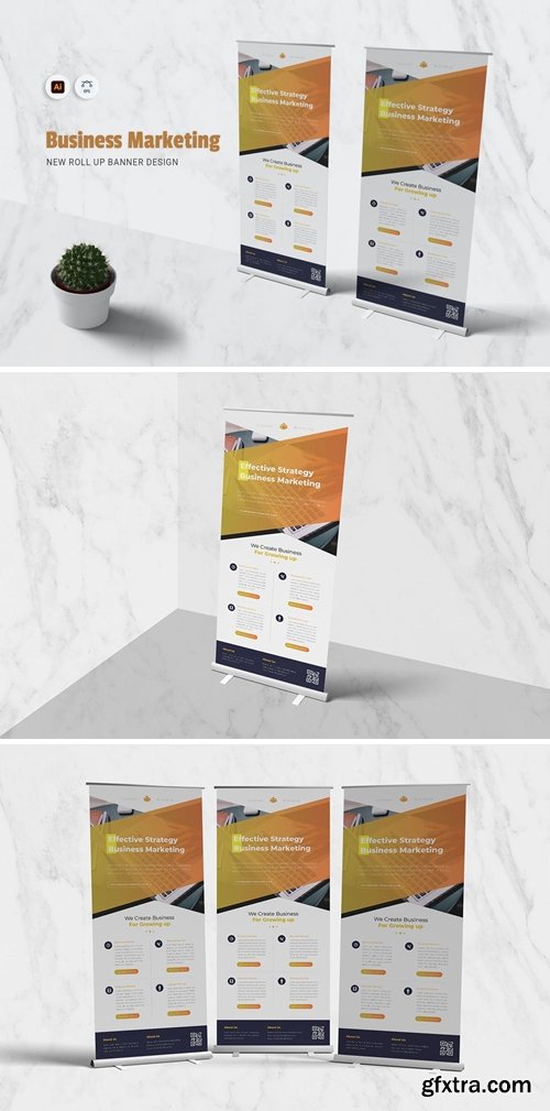 Business Marketing Roll Up Banner