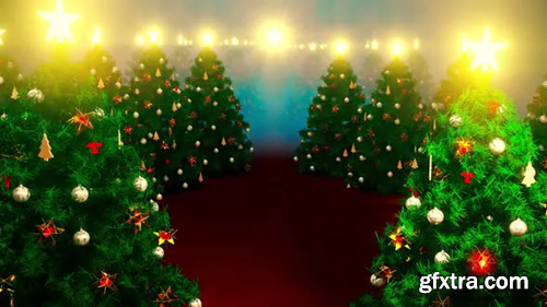 Videohive Festival For Christmas Tree Decorated In Carnival 03 HD 29712217