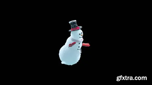Videohive Snowman Dancing HD 29722673