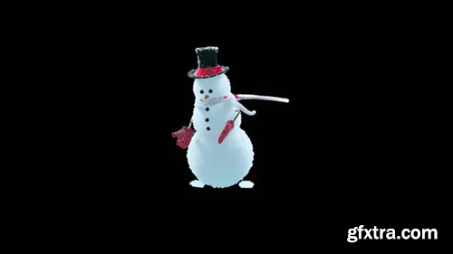 Videohive Snowman Dancing HD 29722675