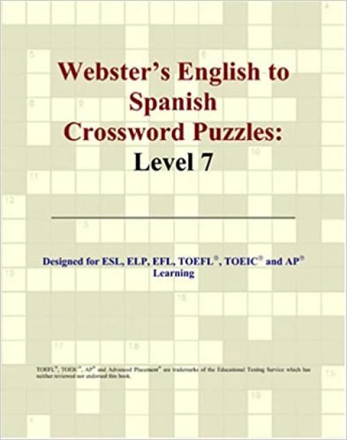 Webster's English to Spanish Crossword Puzzles: Level 7