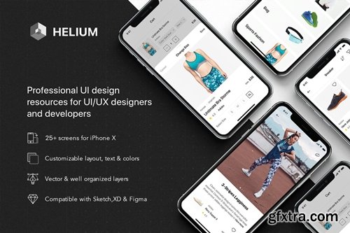 Helium - Fashion Shop UI Kit