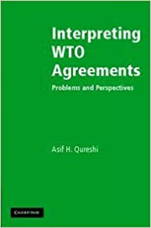 Interpreting WTO Agreements: Problems and Perspectives