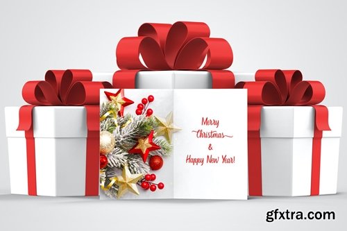 Christmas Greeting Card Mockup