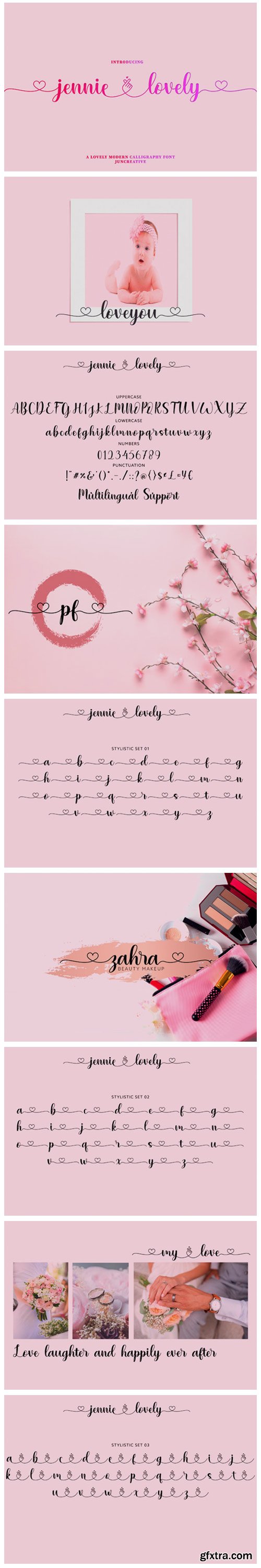 Jennie Lovely Font