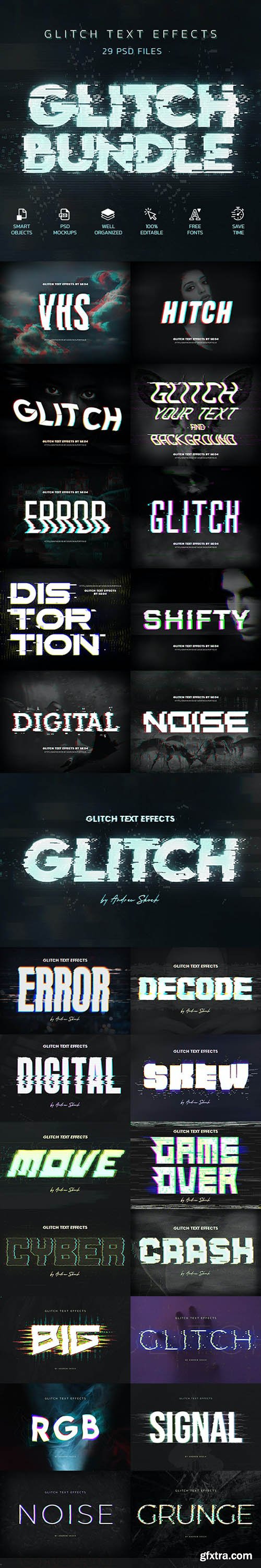 GraphicRiver - Glitch Effects Bundle 29750877