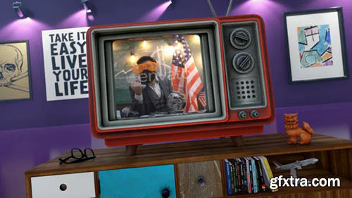 Videohive Old TV Youtube Opener 29347658