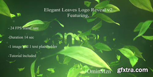 Videohive Elegant Leaves Logo Reveal V2 18142899