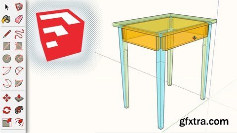 3D Modeling Furniture with SketchUp - Shaker Style Table (Updated)