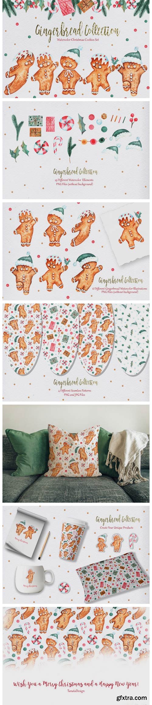 Watercolor Gingerbread Collection 7077770