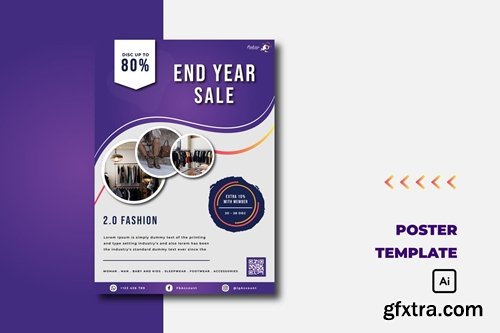 Purple End Year Sale - Flyer