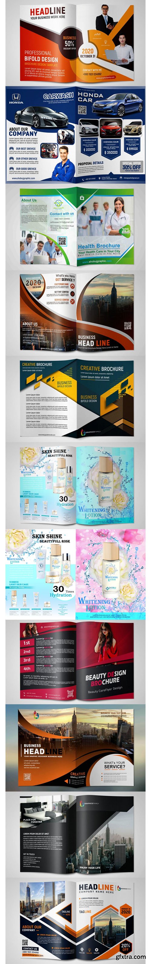 10 Multipurpose Brochures Designs PSD Templates