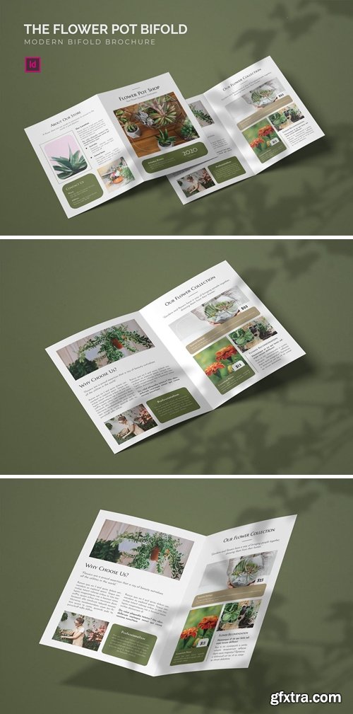 Flower Pot - Bifold Brochure