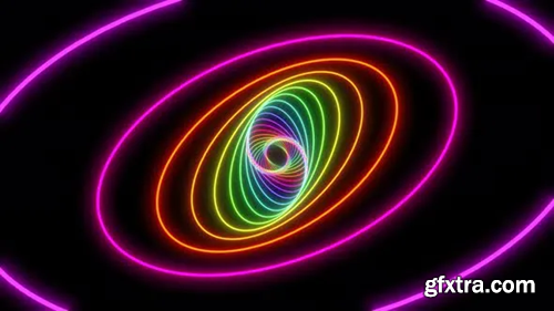 Videohive Ellipse Spiral Colorful Tunnel 29828965