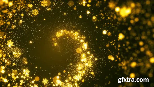 Videohive Gold Christmas Background 29831209
