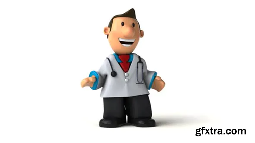 Videohive Fun 3d cartoon doctor presenting 29834430