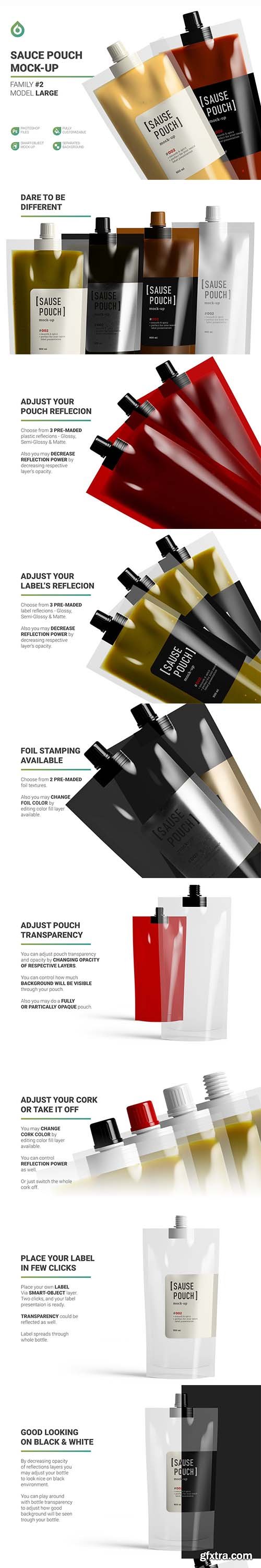 CreativeMarket - Sauce Doypack Pouch Mockup 5704035