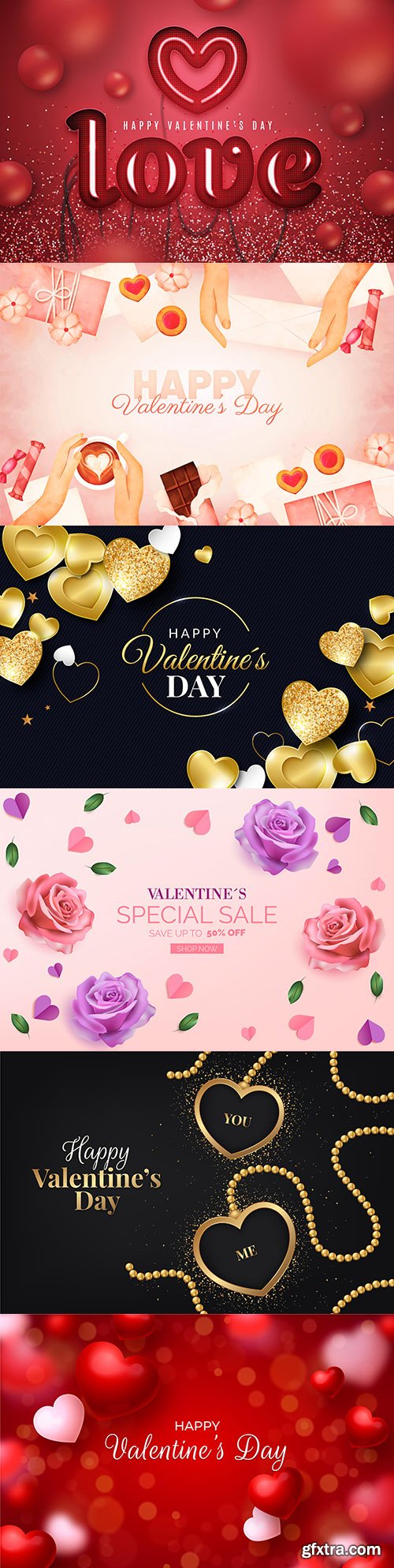 Valentine\'s Day sale and background with heart of gold 3