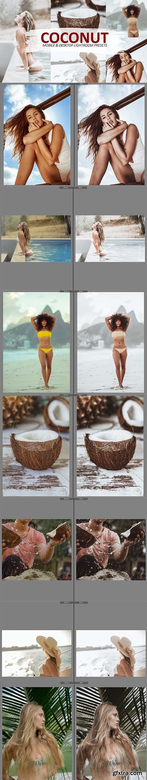 CreativeMarket - Lightroom presets coconut tan 5610229