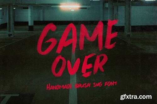 Game Over Brush & SVG Font