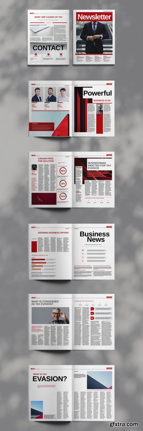 Company Newsletter Layout 394724801