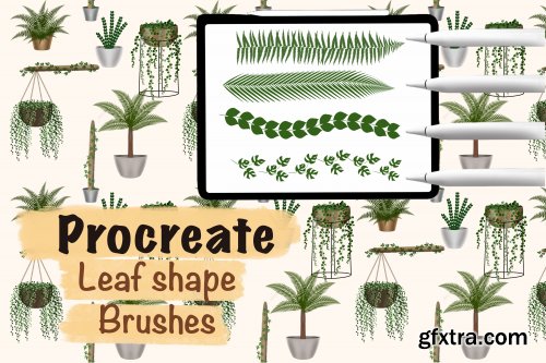 Leaf Shape Brushes And House Plants In Procreate