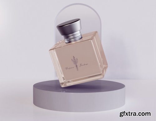 Perfume packaging mockup