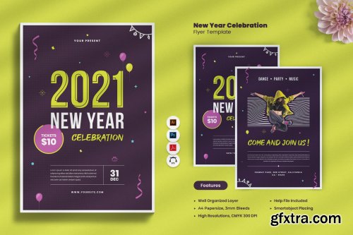 elements.envato.com - New Year Countdown Celebration 2021 Flyer