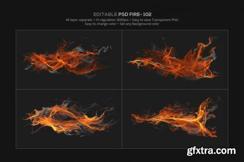 Abstract fire effect design