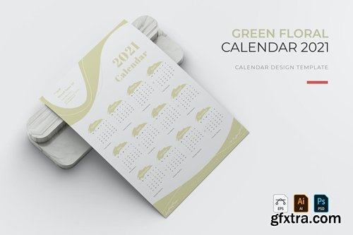 Green Floral | Calendar