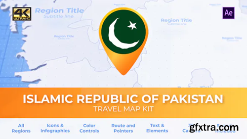 Videohive Pakistan Map - Islamic Republic of Pakistan Travel Map 29936093