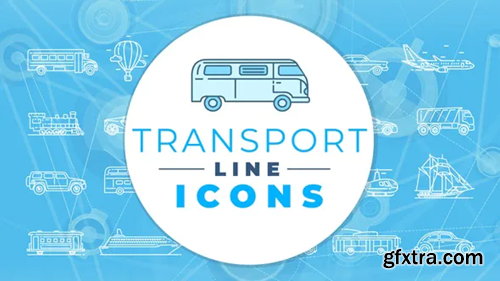 Videohive Transport Icons Pack 29911618